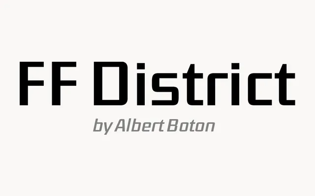 FF District specimen from FontFont