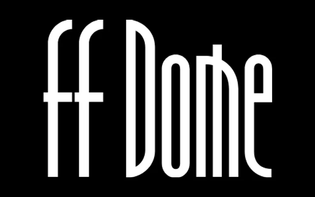 FF Dome specimen from FontFont