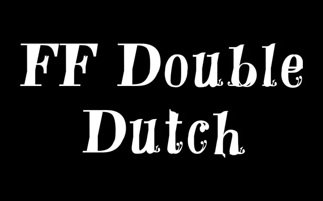 FF Double Dutch specimen from FontFont