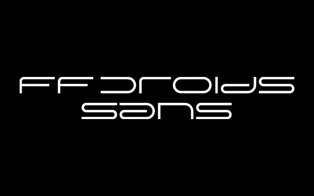 FF Droids Sans specimen from FontFont