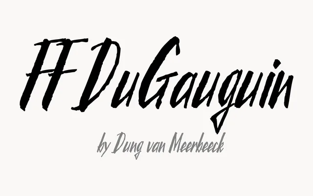 FF DuGauguin specimen from FontFont