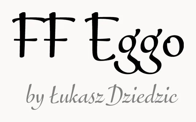 FF Eggo specimen from FontFont