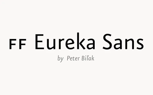 FF Eureka Sans specimen from FontFont