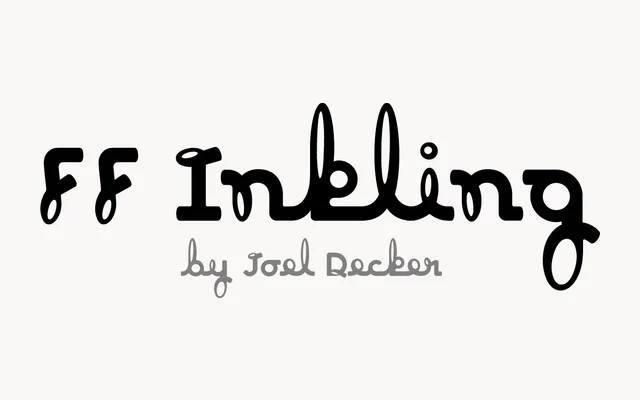 FF Inkling specimen from FontFont