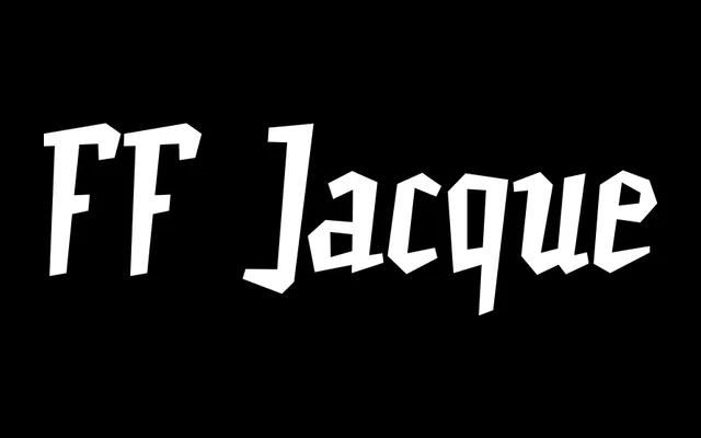FF Jacque specimen from FontFont