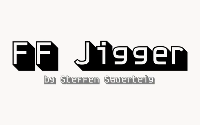 FF Jigger specimen from FontFont