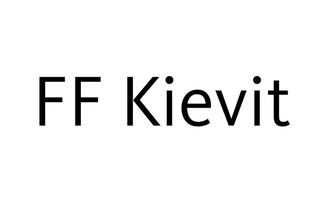 FF Kievit specimen from FontFont