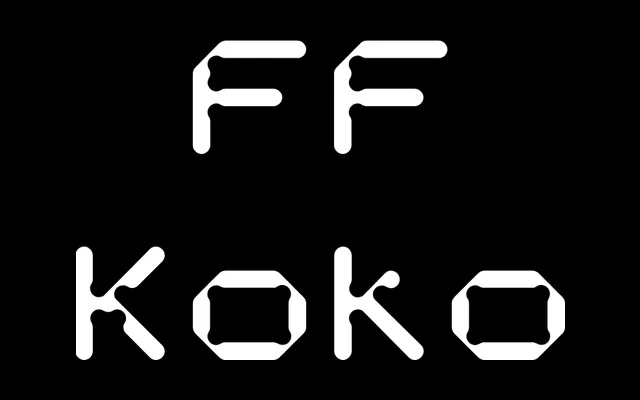 FF Koko specimen from FontFont