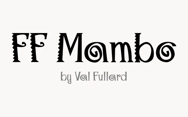 FF Mambo specimen from FontFont
