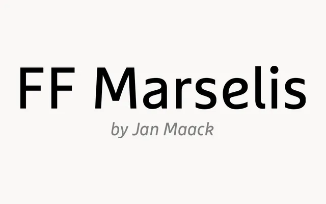 FF Marselis specimen from FontFont