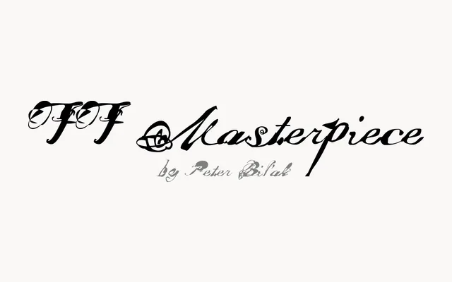 FF Masterpiece specimen from FontFont