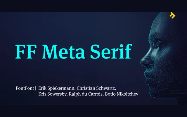 FF Meta Serif specimen from FontFont