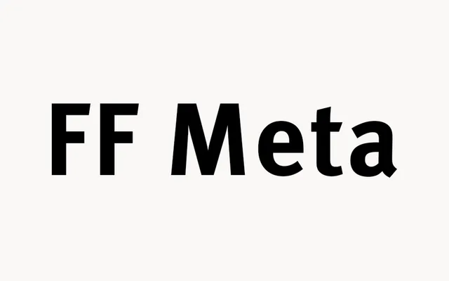 FF Meta specimen from FontFont