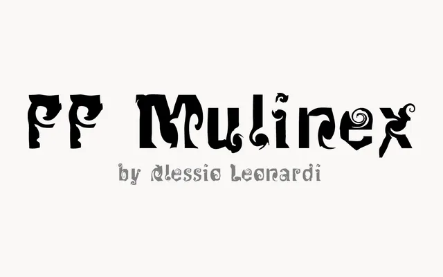 FF Mulinex specimen from FontFont
