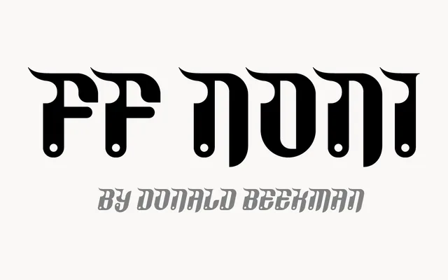 FF Noni specimen from FontFont
