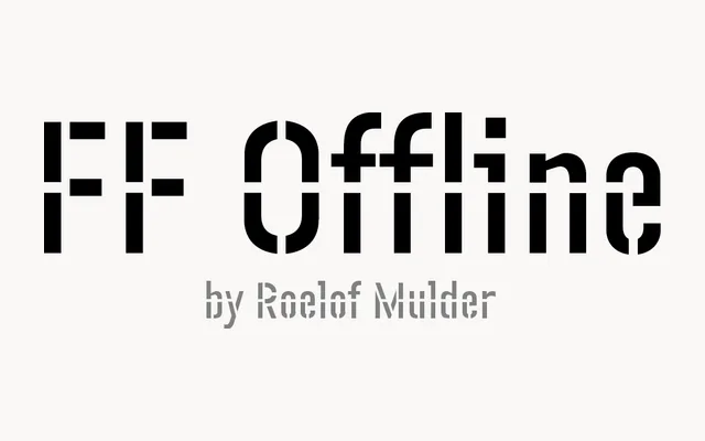 FF Offline specimen from FontFont