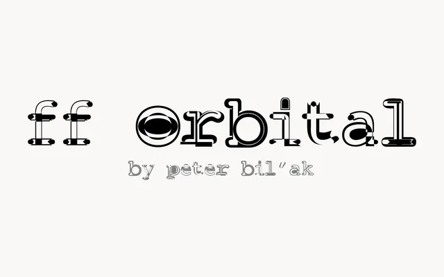 FF Orbital specimen from FontFont