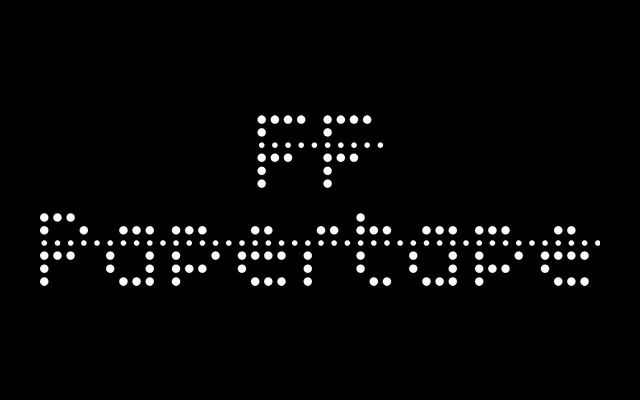 FF Papertape specimen from FontFont