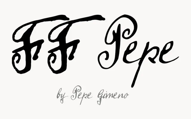 FF Pepe specimen from FontFont