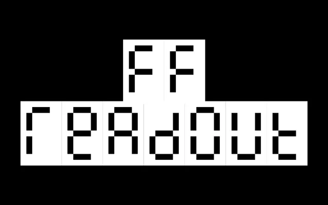 FF Readout specimen from FontFont