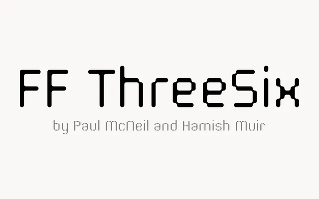 FF ThreeSix specimen from FontFont