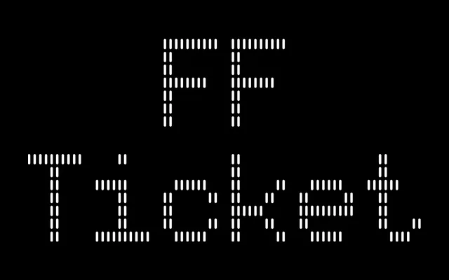 FF Ticket specimen from FontFont