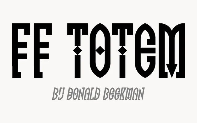 FF Totem specimen from FontFont