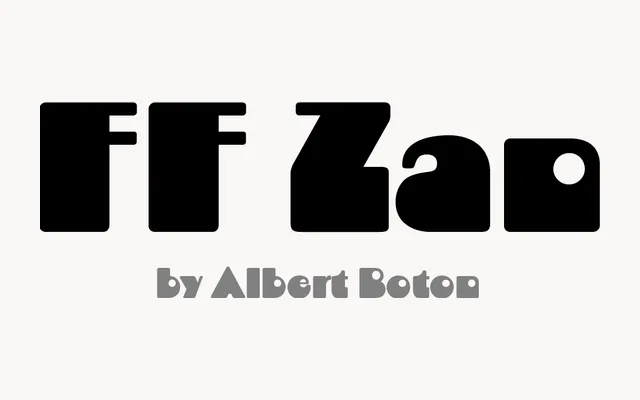 FF Zan specimen from FontFont