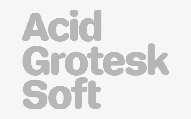 Acid Grotesk Soft specimen from Fonts From Folch