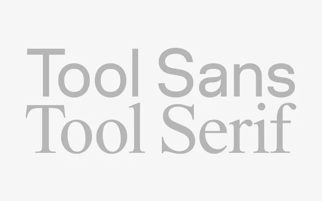 Tool Serif & Sans specimen from Fonts From Folch