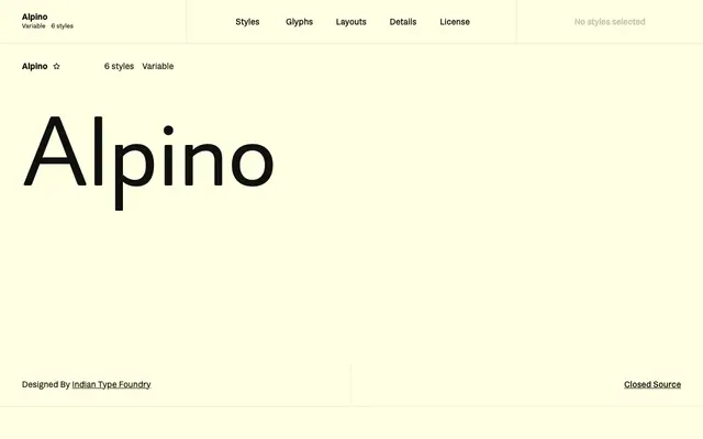 Alpino specimen from Fontshare