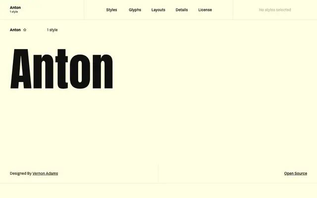 Anton specimen from Fontshare