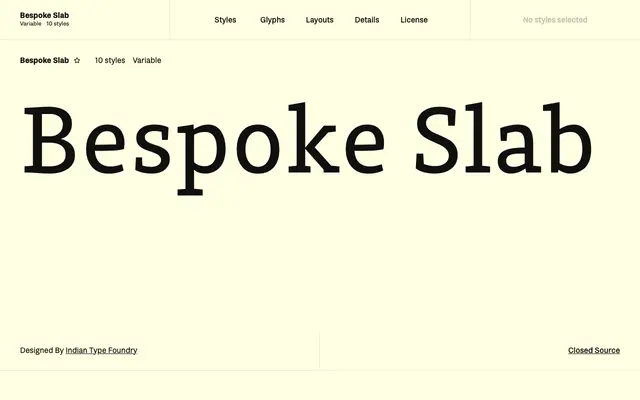 Bespoke Slab specimen from Fontshare