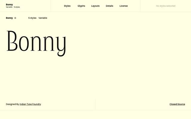 Bonny specimen from Fontshare