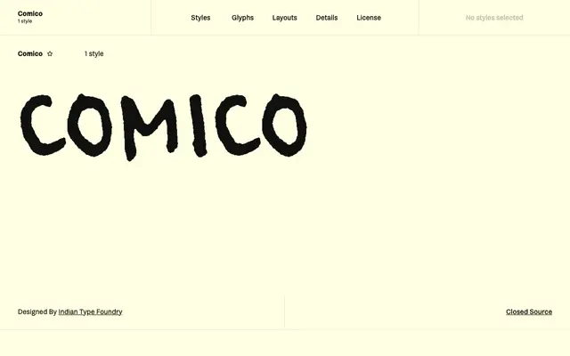 Comico specimen from Fontshare
