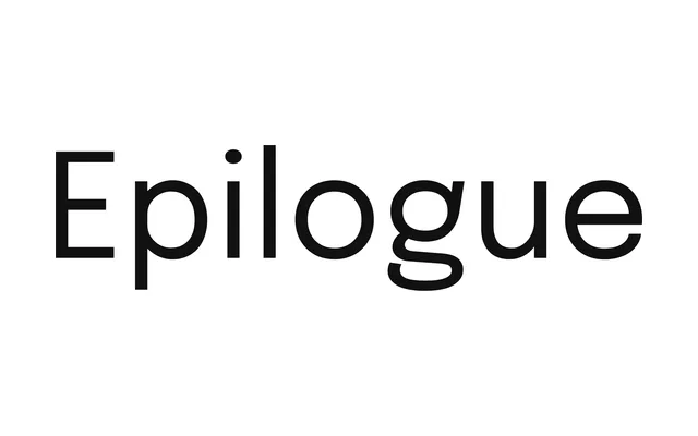 Epilogue specimen from Fontshare