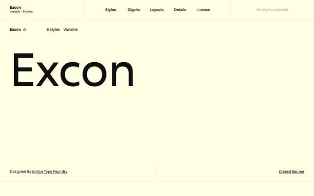 Excon specimen from Fontshare