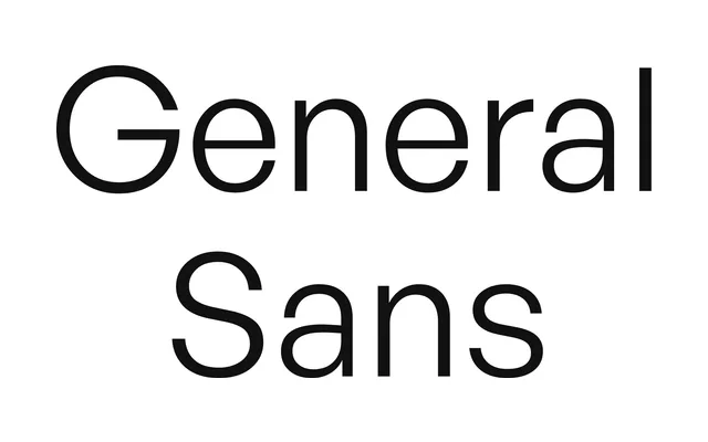 General Sans specimen from Fontshare