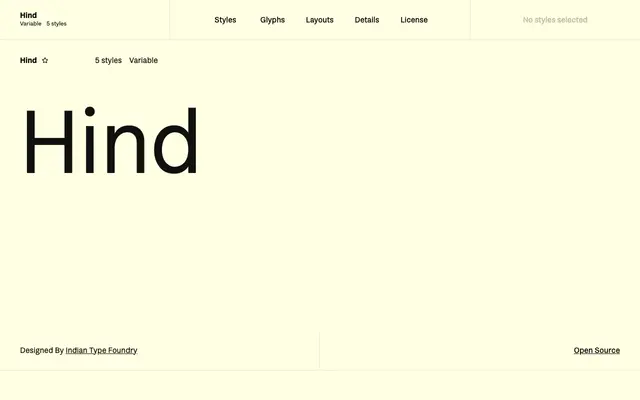 Hind specimen from Fontshare
