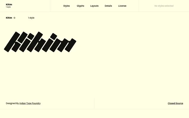 Kihim specimen from Fontshare