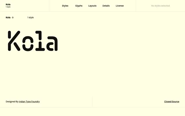 Kola specimen from Fontshare