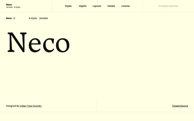 Neco specimen from Fontshare