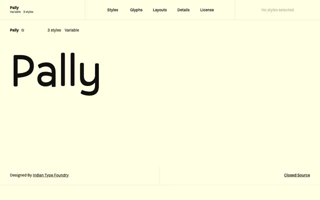 Pally specimen from Fontshare