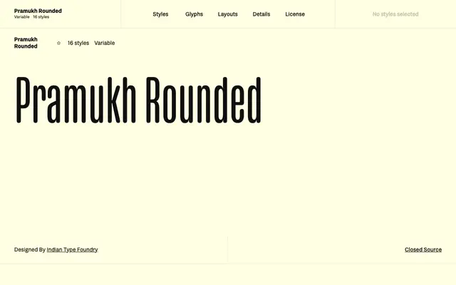 Pramukh Rounded specimen from Fontshare