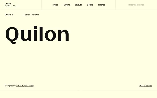 Quilon specimen from Fontshare