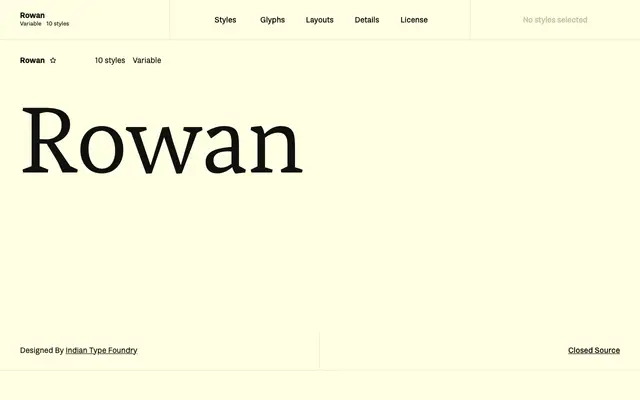 Rowan specimen from Fontshare