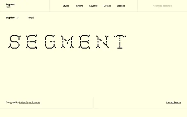 Segment specimen from Fontshare