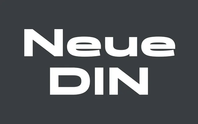 Neue DIN specimen from Fontwerk