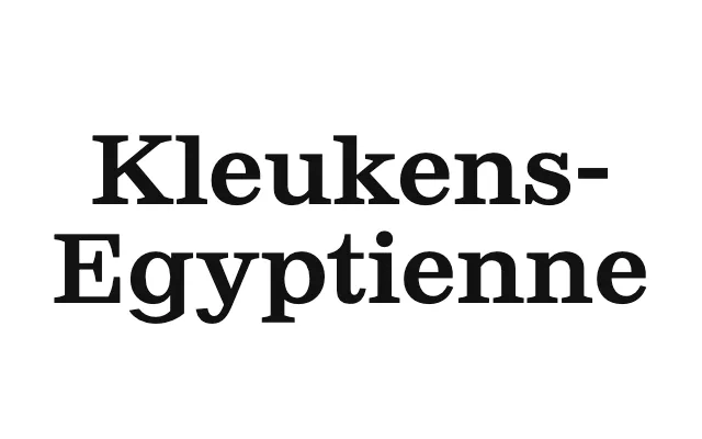 Kleukens-Egyptienne specimen from Forgotten Shapes