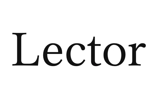 Lector specimen from Forgotten Shapes
